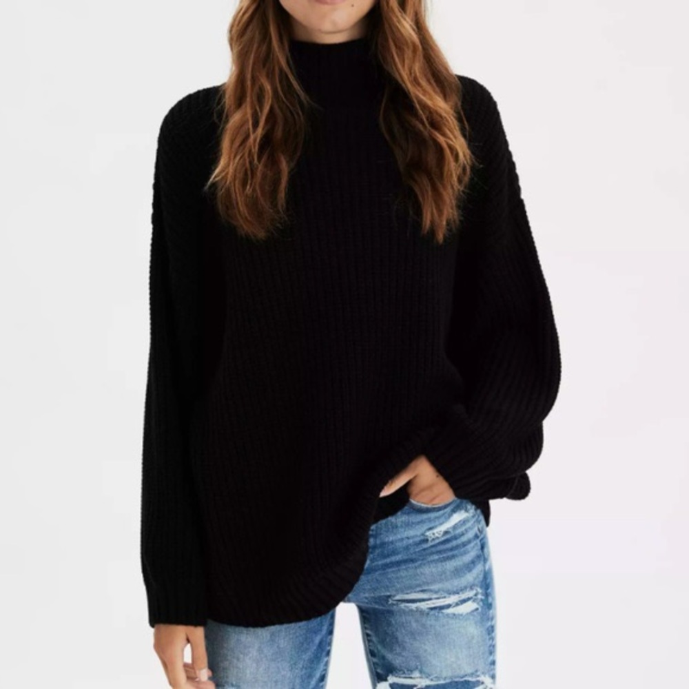 AE Mock Neck Oversized Sweater Size L/XL